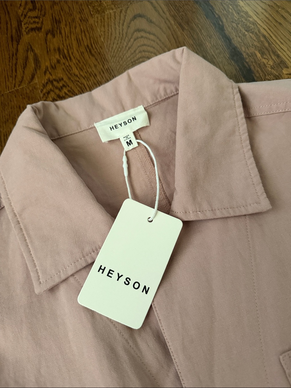 Heyson Relaxed Utility Jumpsuit in Blush Pink medium - Picture 2 of 6